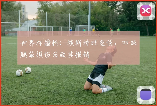 世界杯噩耗:埃斯特旺重伤,四级腿筋损伤或致其报销